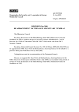 Ministerial Council Decision No. 2/08