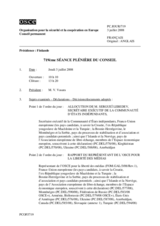 Journal of the 719th Plenary Meeting of the Permanent Council (fr)