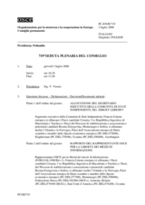 Journal of the 719th Plenary Meeting of the Permanent Council (it)