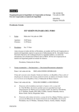 Journal of the 552nd Plenary Meeting of the Forum for Security Co-operation (es)