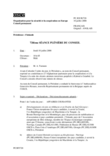 Journal of the 720th Plenary Meeting of the Permanent Council (fr)