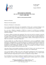 Address by Minister of Foreign Affairs of France, Bernard Kouchner (fr)