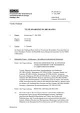 Journal of the 722nd Plenary Meeting of the Permanent Council (de)