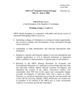 Proposals of the Delegation of the Republic of Azerbaijan, Working Group A3 and A4 Proposals of the Delegation of the Republic of Azerbaijan, Working Group A3 and A4