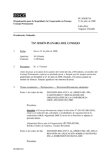 Journal of the 724th Plenary Meeting of the Permanent Council (es)