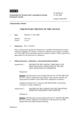 Journal of the 724th Plenary Meeting of the Permanent Council