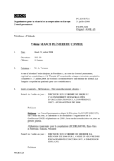 Journal of the 724th Plenary Meeting of the Permanent Council (fr)