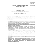 Proposals of the Delegation of the Republic of Azerbaijan, Working Group B1 and B2 Proposals of the Delegation of the Republic of Azerbaijan, Working Group B1 and B2