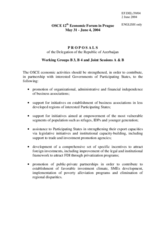 Proposals of the Delegation of the Republic of Azerbaijan, Working Group B3, B4 and Joint Sessions A & B Proposals of the Delegation of the Republic of Azerbaijan, Working Group B3, B4 and Joint Sessions A & B