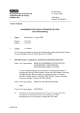 Journal of the 726th Special Plenary Meeting of the Permanent Council (de)