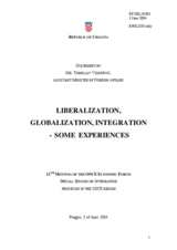 Statement by Mr. Tomislav Vidosević, Assistant Minister of Foreign Affairs of Croatia Statement by Mr. Tomislav Vidosević, Assistant Minister of Foreign Affairs of Croatia