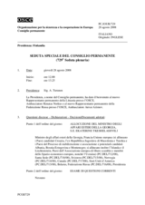 Journal of the 729th Special Plenary Meeting of the Permanent Council (it)