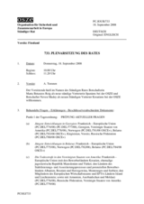 Journal of the 733rd Plenary Meeting of the Permanent Council (de)