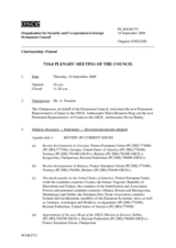 Journal of the 733rd Plenary Meeting of the Permanent Council