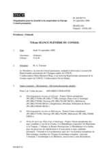 Journal of the 733rd Plenary Meeting of the Permanent Council (fr)