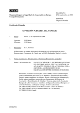 Journal of the 734 Plenary Meeting of the Permanent Council (es)