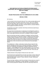 Session 2: Online propaganda and the commission of hate crime, Michael Whine