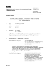 Journal of the 511th Special Plenary Meeting of the Permanent Council (it)