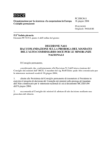 Permanent Council Decision No. 611 (it)