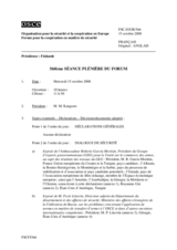 Journal of the 560th Plenary Meeting of the Forum for Security Co-operation (fr)