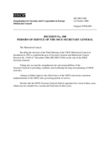 Ministerial Council Decision No. 3/08