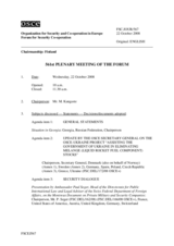 Journal of the 561st Plenary Meeting of the Forum for Security Co-operation