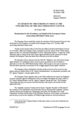 Statement by the French Presidency of the Council of the European Union concerning individual Uzbek cases