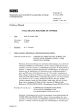 Journal of the 737th Plenary Meeting of the Permanent Council (fr)