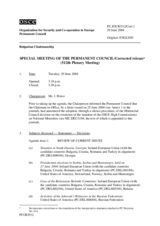 Journal of the 512th Special Plenary Meeting of the Permanent Council/Corrected reissue