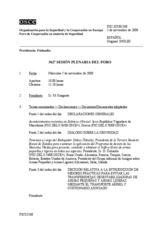 Journal of the 562nd Plenary Meeting of the Forum for Security Co-operation (es)