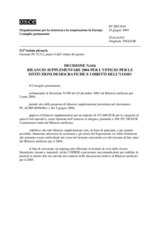 Permanent Council Decision No. 616 (it)