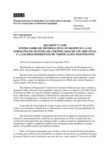 Forum for Security Co-operation Decision No. 12/08 (es)