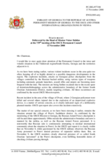 Statement by the Delegation of Georgia on the situation in Georgia