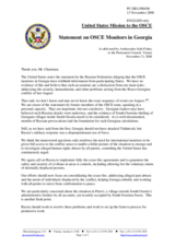 Statement by the Delegation of the United States on the situation in Georgia