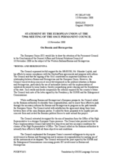 Statement by the French Presidency of the Council of the European Union on the Conclusions of the General Affairs and External Relations Council on Bosnia and Herzegovina