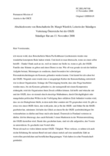 Farewell statement by Ambassador Margit Wästfelt, Head of the Permanent Mission of Austria to the OSCE (de)