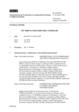 Journal of the 742nd Plenary Meeting of the Permanent Council (it)