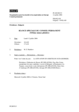 Journal of the 515th Special Meeting of the Permanent Council (fr)