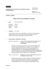 Journal of the 518th Plenary Meeting of the Permanent Council (fr)