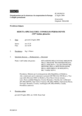 Journal of the 519th Special Plenary Meeting of the Permanent Council (it)