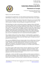 Statement by the Delegation of the United States on Georgia