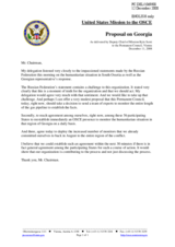 Proposal by the Delegation of the United States on Georgia