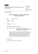 Journal of the 521st Special Plenary Meeting of the Permanent Council (fr)