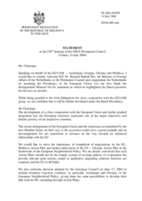 Statement by the Delegation of Moldova (on behalf of GUAAM countries:  Azerbaijan, Georgia, Ukraine and Moldova) in response to Mr. Bernard Bot, Minister of Foreign Affairs of the Netherlands