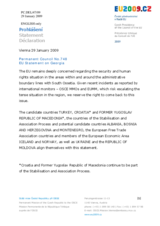 Statement by the Czech Presidency of the Council of the European Union on Georgia