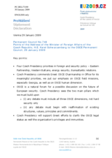 Address by the Minister for Foreign Affairs of the Czech Republic, Karel Schwarzenberg