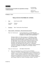 Journal of the 748th Plenary Meeting of the Permanent Council (fr)