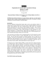 Background Report: Ruling by the European Court of Human Rights on the Blecic v. Croatia case Background Report: Ruling by the European Court of Human Rights on the Blecic v. Croatia case