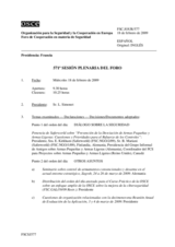 Journal of the 571st Plenary Meeting of the Forum for Security Co-operation (es)