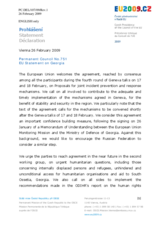 Statement by the Czech Presidency of the Council of the European Union on Georgia